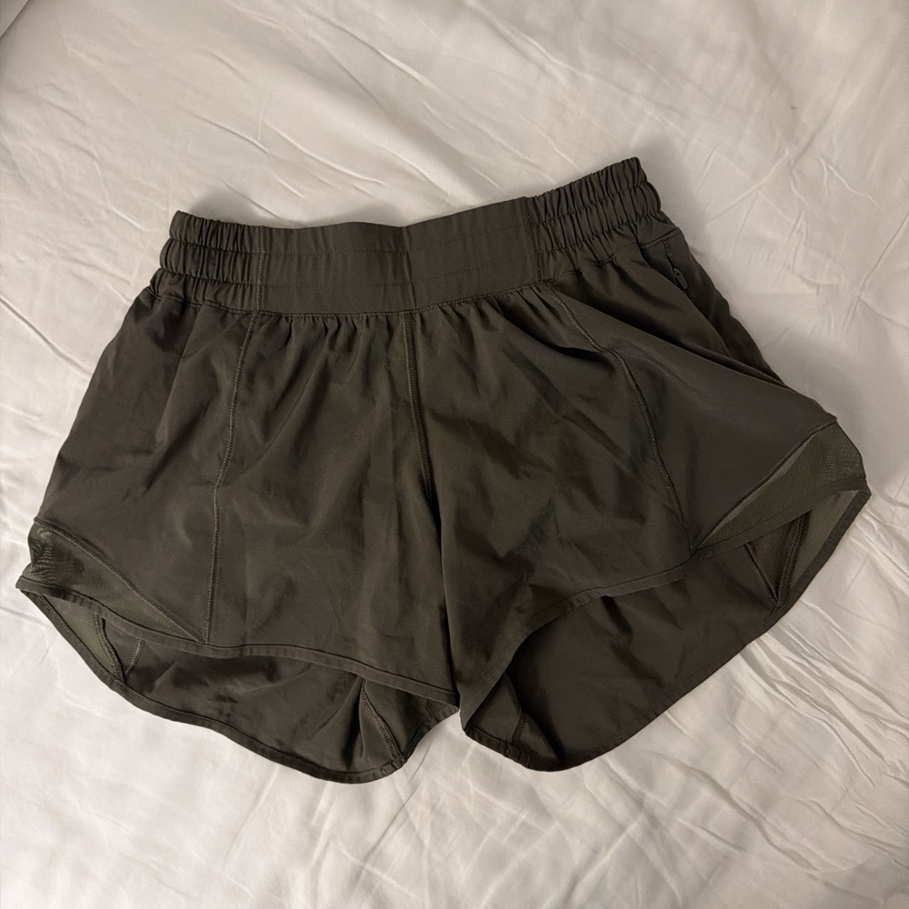 Lululemon Athletica Dark Green Women's Athletic Shorts